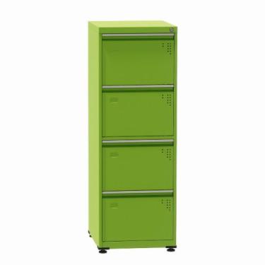Imagem de Arquivo de Aço com 04 Gavetas Especial Pandin 1,36 m Verde Miró