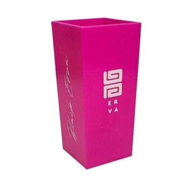 Imagem de Copo Cuia Tereré Plástico Quadrado Black Erva 270ml ROSA