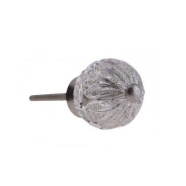 Imagem de Puxador Decorativo Prata Metal Trabalhado - VE