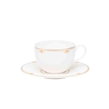 Imagem de Jogo 6 Xícaras Pires Chá 270ml Dinasty Strauss - Oxford Porcelas S/A -