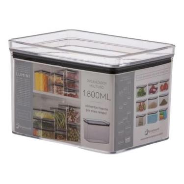 Imagem de Pote organizador hermético empilhável 1800 ml  - cristal - Paramount