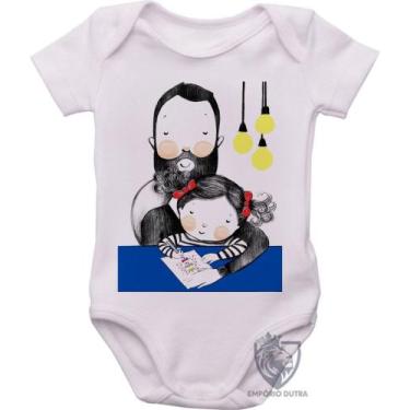 Imagem de body nenê criança roupa bebê Melhor pai menina - Empório Dutra, M   ( 