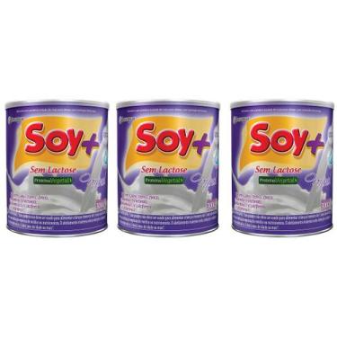 Imagem de Suprasoy Soy + Original Sem Lactose 3x300g-Supra Soy
