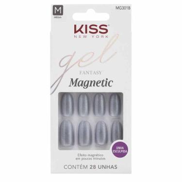 Imagem de Unhas Postiças Kiss NY Gel Fantasy Magnetic - Nail Opal, 1 Un