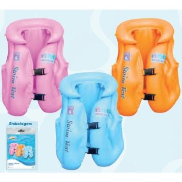 Imagem de Boia Colete Inflável Infantil Piscina Praia Flutuador Salva Vidas Idea