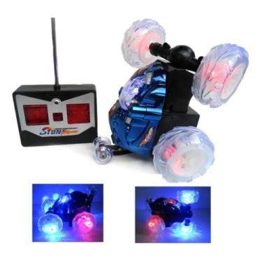 Imagem de Carrinho Controle Remoto 360 Maluco Luzes Musica Som Full Cor: Azul - 