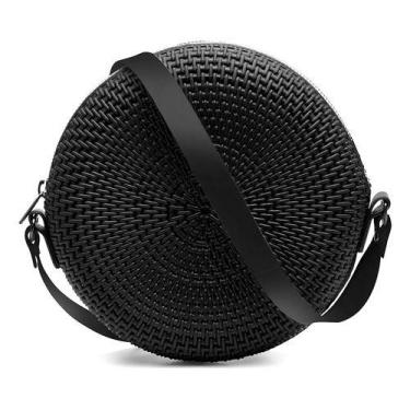 Imagem de Bolsa Redonda Feminina Versátil Moderna Com Alça - Shopbag, Preto