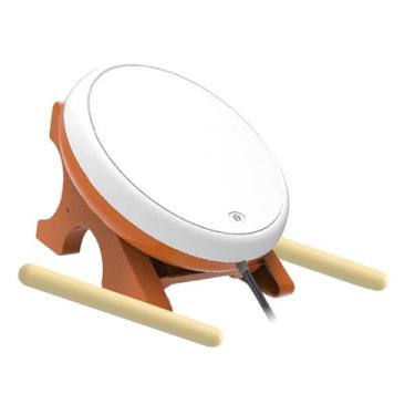 Imagem de AsrMyjcx Controlador de bateria Taiko Controlador de bateria Instrumento com 2 baquetas Jogo Taiko Drum Taiko Controlador de jogo para festa de jogos