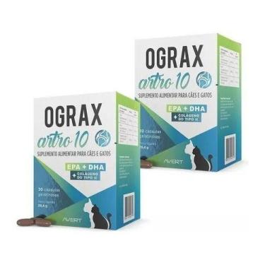Imagem de Ograx Artro 10 Para Cão Cães E Gatos Musculo Avert Kit Com 2