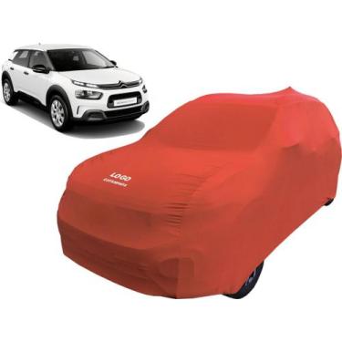 Imagem de Capa De Tecido Proteger Pintura Carro Citroen C4 Cactus - Mz, Vermelha
