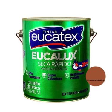 Imagem de Tinta esmalte sintetico eucalux brilhante premium marrom conhaque 3,6l