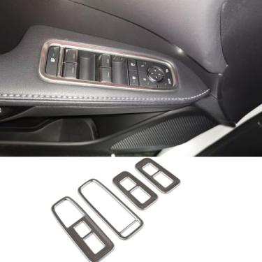 Imagem de Beautost Adequado para Lexus New RX RX350 RX350h RX500h F Sport 2023 2024 Interior Window Switch Console Painel Guarnições (fosco)