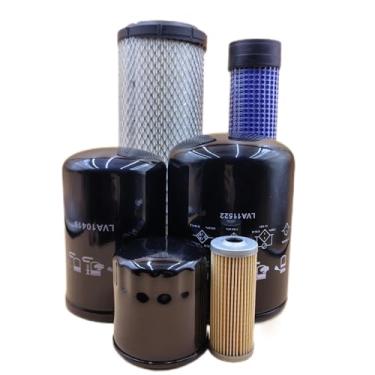 Imagem de BANGTE Filtro de óleo MIU800650 Elemento de filtro MIU802421 Filtro de combustível MIU805005 Kit de filtro compatível com a minicarregadeira John Deere 312GR (Pak de filtro de 500 horas) #AT556416