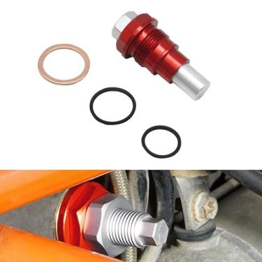 Imagem de REWOLFNUS Ajustador de tensor manual de motocicleta para SXF EXCF XCF SMR FE FC FX FC 250 350 400 450 500 MC 250F/350F EC 250F/350F (vermelho)