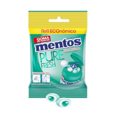 Imagem de Refil de Gomas de Mascar, Mentos, Pure Fresh Wintergreen, Sem Açúcar, Sabor de Menta Verde - 56g | 28 Unidades