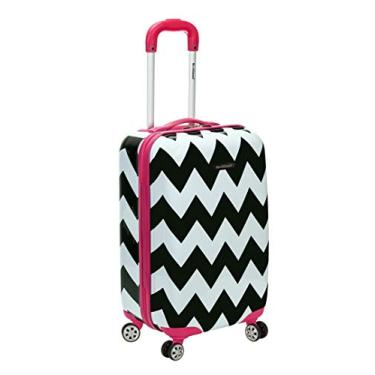 Imagem de Rockland Safari Hardside Spinner Mochila com Rodas, Chevron rosa, Carry-On 20-Inch, Safari Hardside Spinner Mochila com Rodas