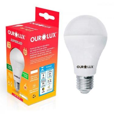 Imagem de Lampada Led Bulbo Ourolux A60 - 9W. 3000K.