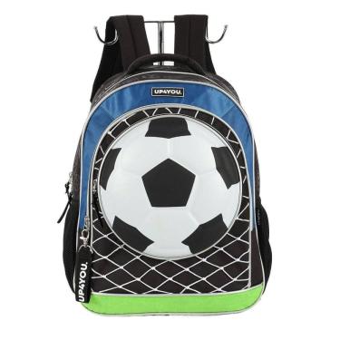 Imagem de Mochila de Costas Luxcel Up4You Futebol Preto e Azul