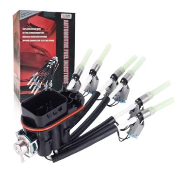 Imagem de GZGN Injetores de combustível FJ503 Spider 6 cilindros compatíveis com Chevy GMC Isuzu Astro Blazer Express 1500 Silverado Jimmy Safari Savana Sierra Sonoma V6 4.3 1996-2014 17113673 19210688