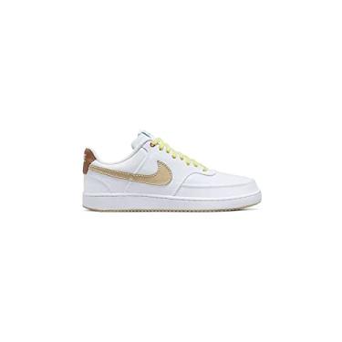 Imagem de Nike Masculino Court Vision Low Canvas Branco/Mineral Clay-Sesame (DV0736 100), Branco/argila mineral, gergelim, 12