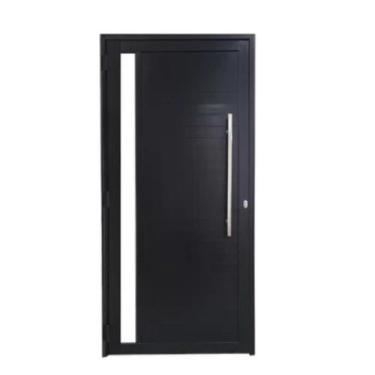 Imagem de Porta Lambril 210x090 C/ P C/ Vidro Preta Lado Direito L25 - RV PORTAS