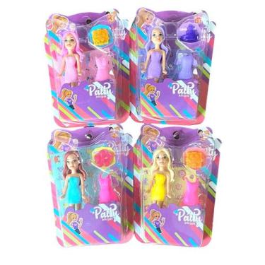 Imagem de Kit 4 Bonecas Patty Amigas Sortido c/ acessórios + adesivos