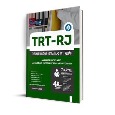 Imagem de Apostila TRT-RJ  - Analista Judiciário - Área Apoio Especializado - Ar