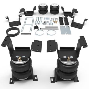 Imagem de Kit de suspensão de airbags para GMC SIERRA 2500HD/3500HD 2011-2019; 2011-2019 CHEVROLET SILVERADO 2500HD/3500HD, capacidade de nivelamento de carga, linha de ar, suporte de montagem, válvula