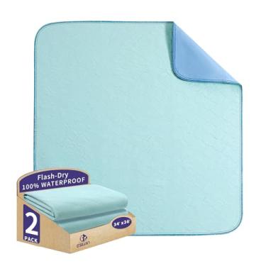 Imagem de ESWIN Protetores De Cama Laváveis À Prova D'Água, Protetores Laváveis, Superabsorventes, Reutilizáveis, Protetores De Incontinência Para Crianças, Adultos, Idosos E Animais De Estimação - Protetores