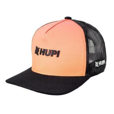 Imagem de Bone HUPI Trucker Preto e Laranja, Preto, Laranja