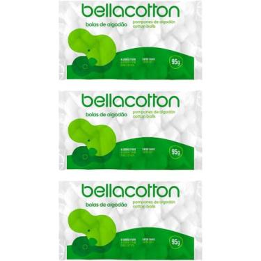 Imagem de KIT 3 Bolas de Algodão Bellacotton 95g cada