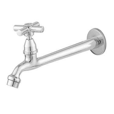 Imagem de Torneira Tanque Cozinha Lavanderia Reta 22cm com Arejador Toda em Meta