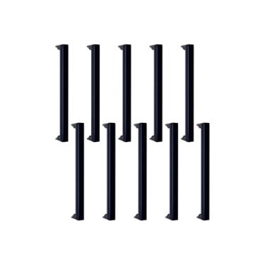 Imagem de Puxador Slim Gaveta Armário Móvel Alumínio 16cm Redondo 10 Uni (Azul)