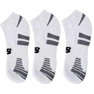 Imagem de Meia New Balance Kit 3 unidades Soquete Branca - New Balance Numeric