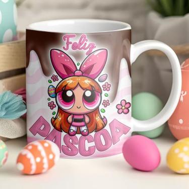 Imagem de Caneca Páscoa Meninas Super Poderosas Florzinha - Jlssublimação