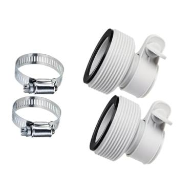 Imagem de Adaptador de mangueira de bomba de filtro de piscina 2 peças de 3,8 cm a 3,1 cm para Bestway para bombas de filtro Coleman
