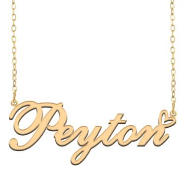 Imagem de A168A Colar com nome personalizado, personalizado, banhado a nome para mãe, filha, amizade, mulheres, dia dos namorados, Natal, aniversário, ano novo, Metal, Sem pedras preciosas