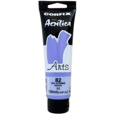 Imagem de Tinta Acrílica Arts Corfix 120ml 120ml G2 - 85120, 082 - AZUL ULTRAMAR