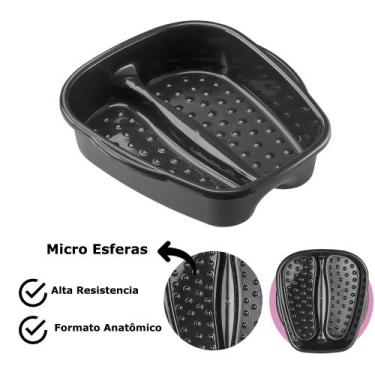 Imagem de Bacia Para Pés Pedicure Salão de Beleza Multiuso Relaxamento Compact P