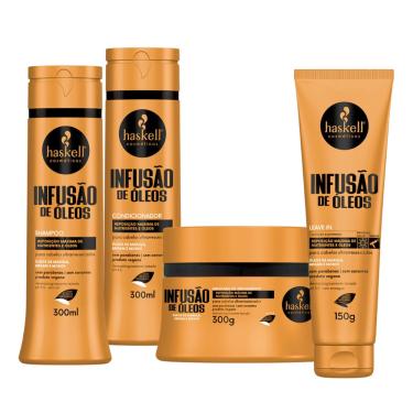 Imagem de Kit Haskell Infusão de Óleos Sh. Cond + Máscara 300ml + Leave In