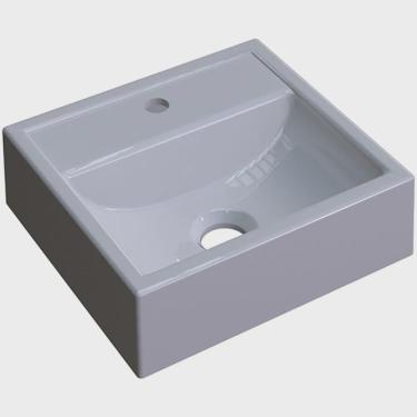 Imagem de Cuba de Apoio Quadrada C01 Para Banheiro Q32W Cinza - Lyam Decor
