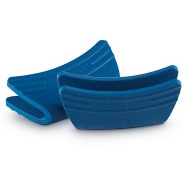 Imagem de Conjunto 2 pegadores de alças le creuset de silicone azul marseille 93010300310000