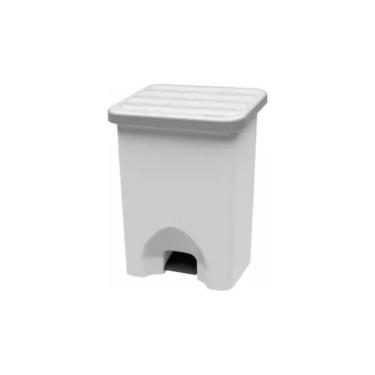 Imagem de Lixeira Com Pedal e Tampa Cozinha 60 Litros Pro Cor Branco