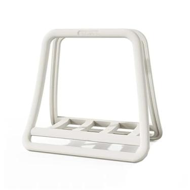 Imagem de Suporte para laptop Suporte vertical para laptop, suporte universal para tablet e dock para notebook que economiza espaço Elevador para laptop(Branco)