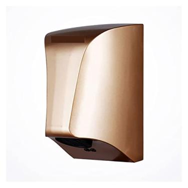 Imagem de Secador de mãos, secadores de mãos automáticos sensor inteligente mini secador de mãos quente? Máquina de secagem rápida a frio de alta velocidade para vaso sanitário sensor de indução inteligente