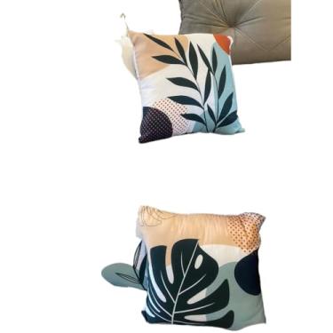 Imagem de Kit c/ 4 Capas de Almofada Decorativas Modern Print 45x45 - Modelos Variados(Nosso Lar Rosa)