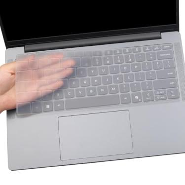 Imagem de i-Tensodo Capa de teclado para 2025 2024 Yoga Slim 7 14IMH9 14Q8X9 35.6 cm, Yoga Slim 7X 14Q8X9M 36.8 cm, Yoga Slim 7 15ILL9 39.6 cm Capa de teclado transparente