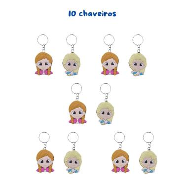 Imagem de 10 Chaveiro Frozen Ana Anna Elsa Elza Olaf chaveiros papelaria presentes lembrancinha revenda revender