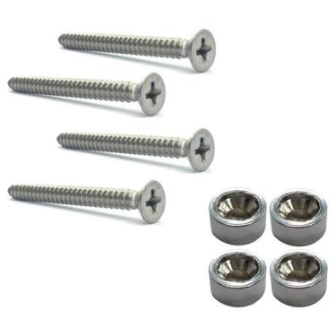 Imagem de Kit 4 bucha Neck Joint + 4 Parafuso INOX neck plate cromado - LATONE