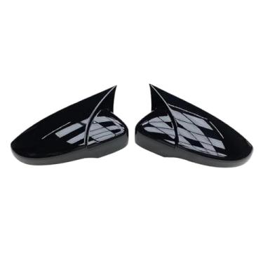 Imagem de Capas para espelho retrovisor lateral, compatíveis com VW JETTA MK6, Passat B7, Scirocco, Beetle CC EOS(Black)